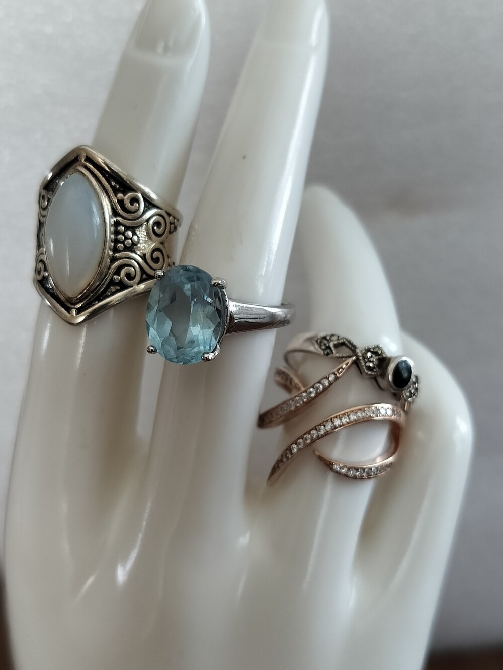 Sterling Silver 925 Rings Lot